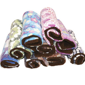 Colwork-cama para dormir de perro, tapete cálido con estampado de pata de perro salchicha, Coral, suave, para viajes al aire libre - Product Image 6