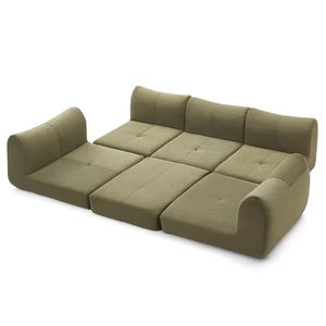 Canapé Modulaire Moderne en Mousse Compressée, Canapés Nuage Sans Armature, Ensemble de Canapés Sectionnels <span class=keywords><strong>Togo</strong></span>, Éponge Haute Densité de Luxe pour Salon - Product Image 4