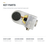 Déclencheur externe pour batterie acoustique, conversion DIY avec prise jack 6,35 mm pour caisse claire, tom et grosse caisse