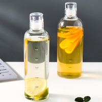 Amazons-bouteilles de jus borosilicaté réutilisables et étanches, bouteille d'eau en verre avec Time Maker, 500ML/700ML, offre spéciale