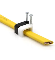 Clip de câble plat 10 mm de haute qualité, meilleur prix, outils de fixation, emballage en sac plastique, multi-spécifications