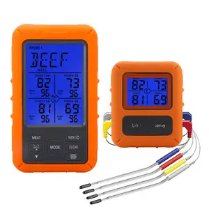 Hete Verkoop Barbecue Scherm Met Timer Waterdicht Koken Bbq Lcd Thermometers Vlees Voor Kok Voedsel Thermometer