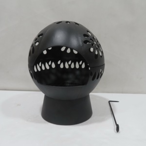 Yoho Braciere Moderno in <span class=keywords><strong>Ferro</strong></span> <span class=keywords><strong>e</strong></span> Rame Verniciato a Polvere, Riscaldatore da Esterno per Patio a Legna con Design Sferico - Product Image 4