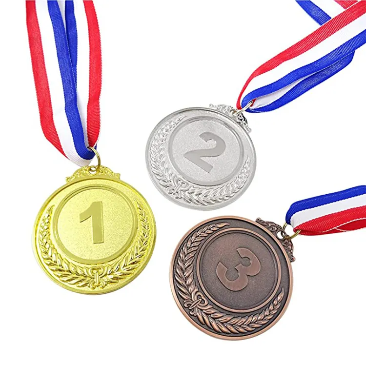 Sıcak satış kazınmış madalya askı ekran kutusu şerit kordon altın 3D özel Metal spor boks madalya ile satılık
