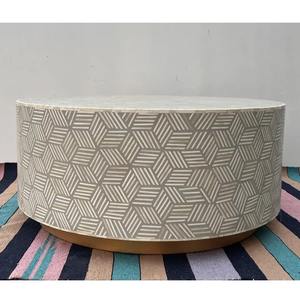 Mesa de Centro de Hueso con Incrustaciones de Diseño Artesanal, Fabricada en India, para Espacios Artísticos y de Lujo, al Mejor Precio del Mercado - Product Image 6