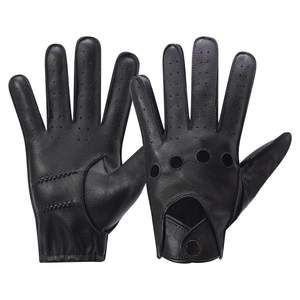 Gants en cuir de mouton véritable pour hommes de haute qualité, gants en cuir chauds et confortables pour l'hiver - Product Image 1