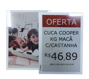 Etiqueta de precio colgante de 13,3 pulgadas Señalización Digital 3 colores E-Paper Esl para etiquetas de precio digitales administradas en la nube y estantes de supermercado - Product Image 1