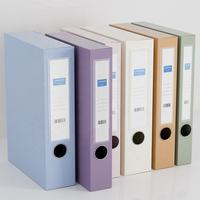 Carpeta de Anillas Metálica A4, Carpeta de Archivo de PP con Bolsillo Transparente para Página de Cubierta Personalizada, Encuadernación de Documentos de Oficina