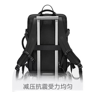 Laptop <b>Backpack</b> <b>Large</b> Capacity 15.6 Inch Expandable Business Travel Unisex Water Resistant Solid Color - Product Image 4