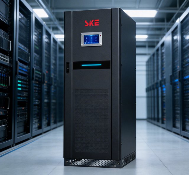 SKE Lithium LiFePO4 Battery 30kVA 24KW Three Phase Online UPS Low Frequency (40-70Hz) Pure Sine Wave Zero Transfer Time Medical