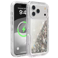 Coque anti-rayures scintillante pour iPhone 18 17 Air 16 15 14 Plus 13 12 11 Pro Max XS XR 8 7 Plus, étui antichoc à paillettes liquides