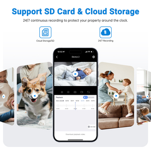 Wesecuu 3MP năng lượng mặt trời an ninh máy ảnh không dây ngoài trời năng lượng mặt trời/Pin Powered máy ảnh cho an ninh nhà với năng lượng mặt trời bảng điều khiển - Product Image 4