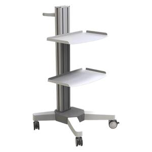 Carrito médico Xinsheng de aleación de aluminio con altura ajustable para equipos de endoscopia y ultrasonido - Product Image 1