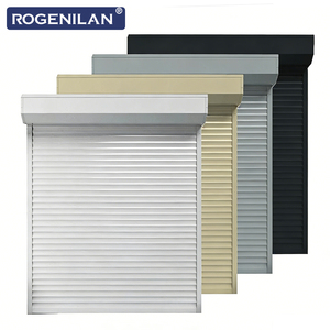 ROGENILAN <span class=keywords><strong>Porte</strong></span> de garage à enroulement en aluminium moderne à économie d'énergie, <span class=keywords><strong>porte</strong></span> <span class=keywords><strong>extérieure</strong></span> motorisée intelligente pour maisons - Product Image 3