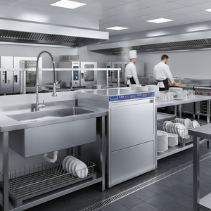 Lavavajillas Bajo Mostrador PMU-600 Totalmente Automático, Control Totalmente Integrado, Eficiencia Energética 5W, para Restaurantes, 30 Bandejas/Hora, Compacto - Product Image 3