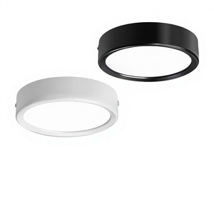 <span class=keywords><strong>Plafonnier</strong></span> <span class=keywords><strong>LED</strong></span> en aluminium ultra-fin à montage en surface, design minimaliste moderne, petite taille pour salon, chambre, entrée, couloir - Product Image 1