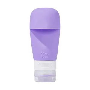 Ensemble de bouteilles de voyage portables OEM, distributeur de shampoing de voyage en silicone, kit de conteneur de soins de la peau avec brosse