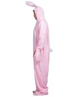 Adulte drôle rose lapin combinaison fête lapin de Pâques Costume Halloween Cosplay Animal Costume