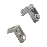 Accessoires modernes pour portes et fenêtres : Joint d'angle en aluminium pour fenêtre avec installation par vis, composants en plastique