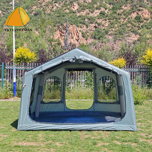 Tente gonflable portable de luxe 7,2 m² imperméable quatre saisons en tissu de coton, facile à installer pour une expérience de camping en plein air - Product Image 2