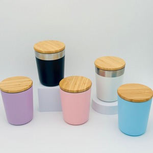 300ml Double Wall 304 Stainless Steel Bamboo <b>Coffee</b> Mug Milk Cup Insulated Mini Bamboo <b>Coffee</b> Mug - Product Image 2