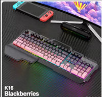 Esports Keyboard and Mouse Set Ergonomic Design Magnetic Metal Frame Color Block Keycaps for Gaming Study Desktop Notebook