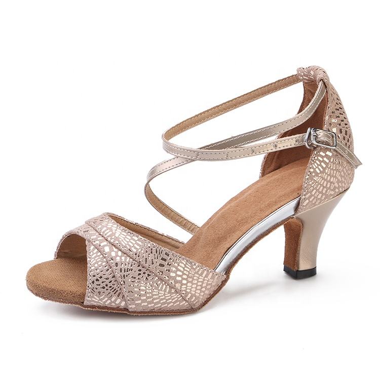 HW07 Flamenco Shoes for Girls Custom Genuine Leather Dance Shoes