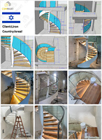 Schwimmende Stein treppen Vorgefertigte schwimmende Treppen Mono schwimmende Treppen
