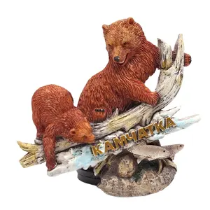 Trung Quốc Nhà Sản Xuất OEM Sản Phẩm Khuyến Mại Resin Tô Điểm Trang Trí Nhà Lưu Niệm 3d Animal Bear Tủ Lạnh Nam Châm Cho Nhập Khẩu