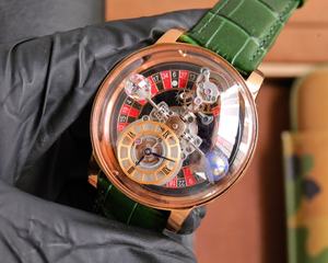 Montres pour hommes de haute qualité, vente chaude, design de créateur, mécaniques, tourbillon, haut de gamme, bracelet vert - Product Image 3