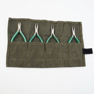 Juego de 4 alicates para hacer joyas con estuche de lona: Alicates de punta fina, alicates de punta plana, alicates de punta redonda y alicates de corte. Herramientas manuales. |   GS1281 - Product Image 1