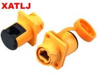 Câble Ethernet industriel XATLJ RJ45, étanche IP67, en alliage de cuivre, 120V 1.2A, connecteurs d'alimentation mâle/femelle en nylon