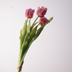 High Quality High Simulation Feel <b>Soft</b> Parrot Tulip Artificial Wedding Holiday Photography Decoration for Home Living Room - Product Image 5