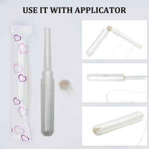 Tampon vaginal Chinaherbs, point en plastique, perle de désintoxication Yoni, applicateur, produits d'hygiène féminine sûrs et propres, 0,16 $ par pièce - Product Image 3