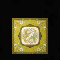 Tapis de Mahjong Pliable de Luxe Phoenix Peony pour Jeu à Domicile