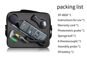 Medidor Digital Multifuncional de Medio Ambiente, Fotómetro de Plástico, Medidor de Ruido Relativo, Temperatura, Humedad, Luz y Nivel de Sonido OEM - Product Image 6