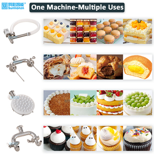 Thép không gỉ Tự động kem phụ bơ mứt bánh depositor bánh bột chuyển bơm bánh trang trí Frosting máy - Product Image 5