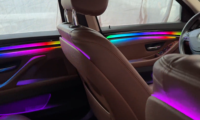 Iluminación Ambiental Dinámica de 64 Colores para BMW Serie 5 F10 F11 2011-2017, Accesorios de Iluminación LED para el Interior, Molduras para Puertas