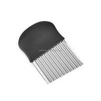 Hete Aanbieding Handmatige Golfpatat Snijder Plastic Handvat Keukenaccessoires voor Golfsnijden RVS Snijder Groentegereedschap