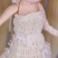 Robe blanche pour poupée BJD Blyth ICY DBS 1/6, accessoires de tenue de poupée DIY pour poupée de mode Azone OB24 à l'échelle 1/6