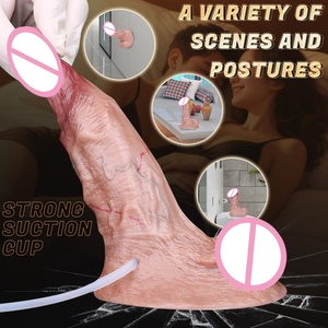 Realistic Squirting Ejaculating Silicone Adult Toy <b>Dildo</b> Large Butt Plug with Strong Hands-Free Suction Cup for Adult Women - Product Image 5