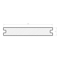Plancher de terrasse en WPC extérieur, design moderne, antidérapant, écologique, imperméable, brossé, technique d'assemblage par emboîtement, 138*22.5mm