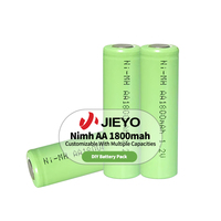 Paket Baterai Rechargeable JIEYO AA 1800mAh 1.2V NIMH untuk Penggunaan Rumah, Elektronik Konsumen, Mainan, Grosir Pabrik