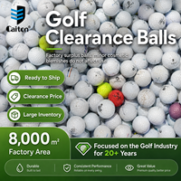 Balles de golf d'occasion personnalisées en usine, 2/3 pièces, vente en gros, recyclées, pour tournois, balles de golf de marque usagées