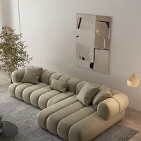 Canapé de bureau moderne trois places avec revêtement en tissu, mobilier multifonctionnel et peu encombrant pour salon et appartement, design simple