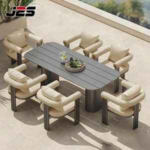 Sang trọng đồ nội thất ngoài trời Patio Set với đệm ghế và ngoài trời tếch bàn ăn - Product Image 6