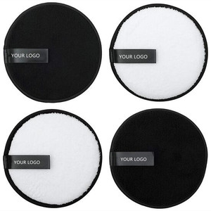 Nouveaux tampons nettoyants pour le visage en microfibre réutilisables, tampons nettoyants personnalisés, tampons en <span class=keywords><strong>coton</strong></span> pour le visage écologiques et lavables, tampons démaquillants - Product Image 3