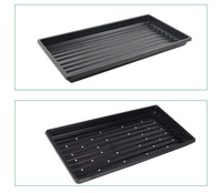 Plateaux pour micro-légumes extra résistants, plateaux de germination de graines peu profonds 1020 avec trous pour micro-légumes et blé.