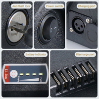 Batterie de vélo électrique 48V 30Ah avec GPS Tracker, cellules chinoises de qualité A 5000mAh et BMS 50A pour vélo électrique haute puissance, en stock au Royaume-Uni