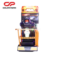 Simulateur multi-jeux Rallye Car Racing Arcade Machine à pièces avec caractéristiques de divertissement pour 3 ans et plus Matériau plastique Prise UE
